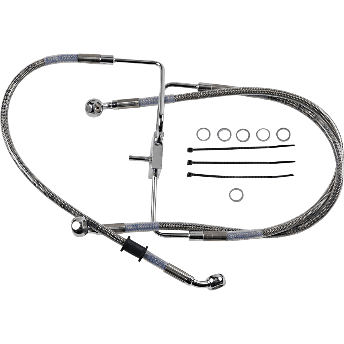 DRAG SPECIALTIES Brake Line +2" Stainless Steel XL