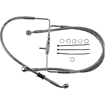 DRAG SPECIALTIES Brake Line +2" Stainless Steel XL