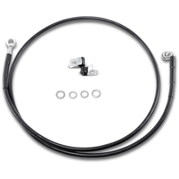 DRAG SPECIALTIES Brake Line Front Black +10" '99-'07 FXST