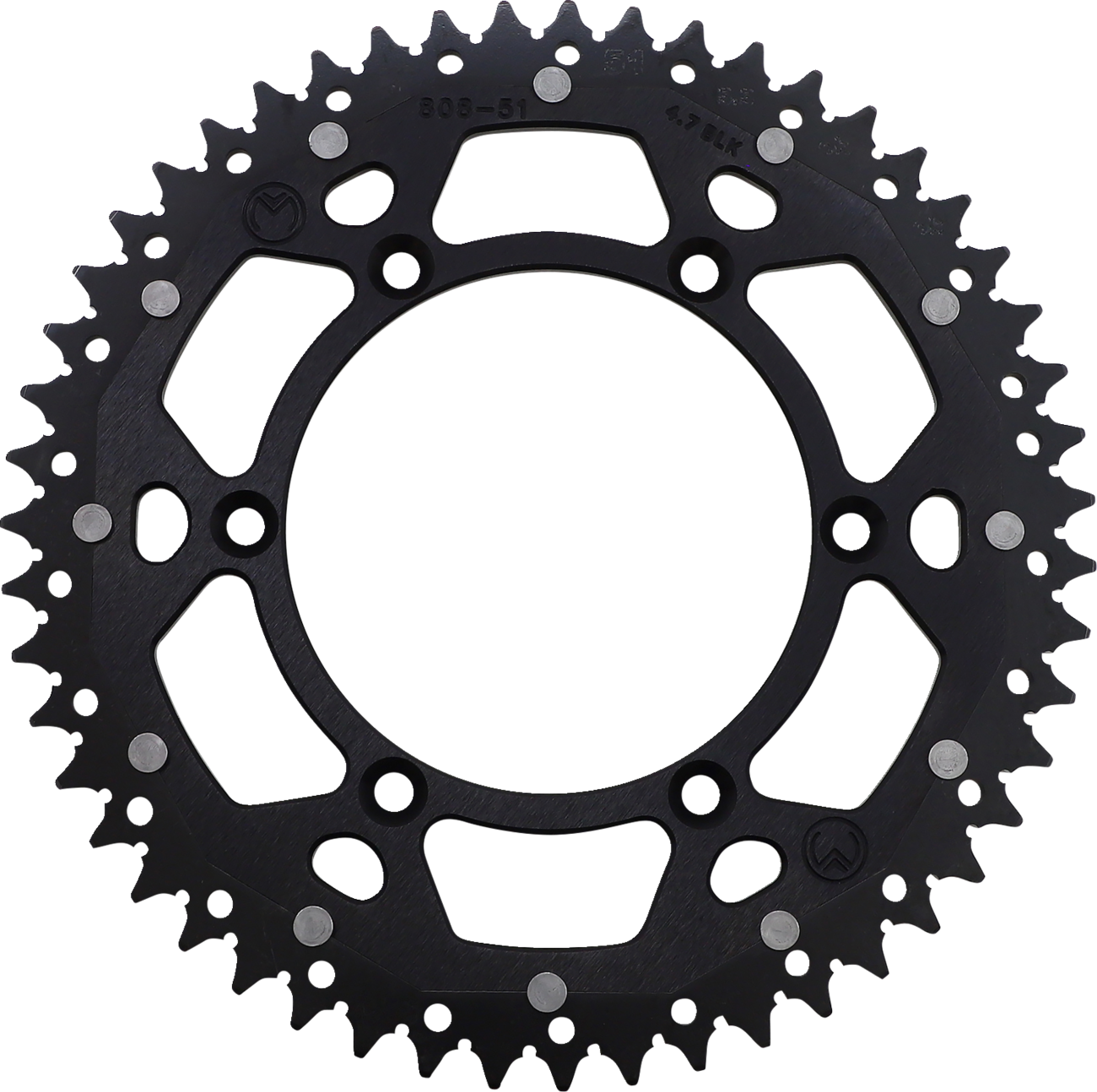 MOOSE RACING Dual Sprocket Black 51 Tooth