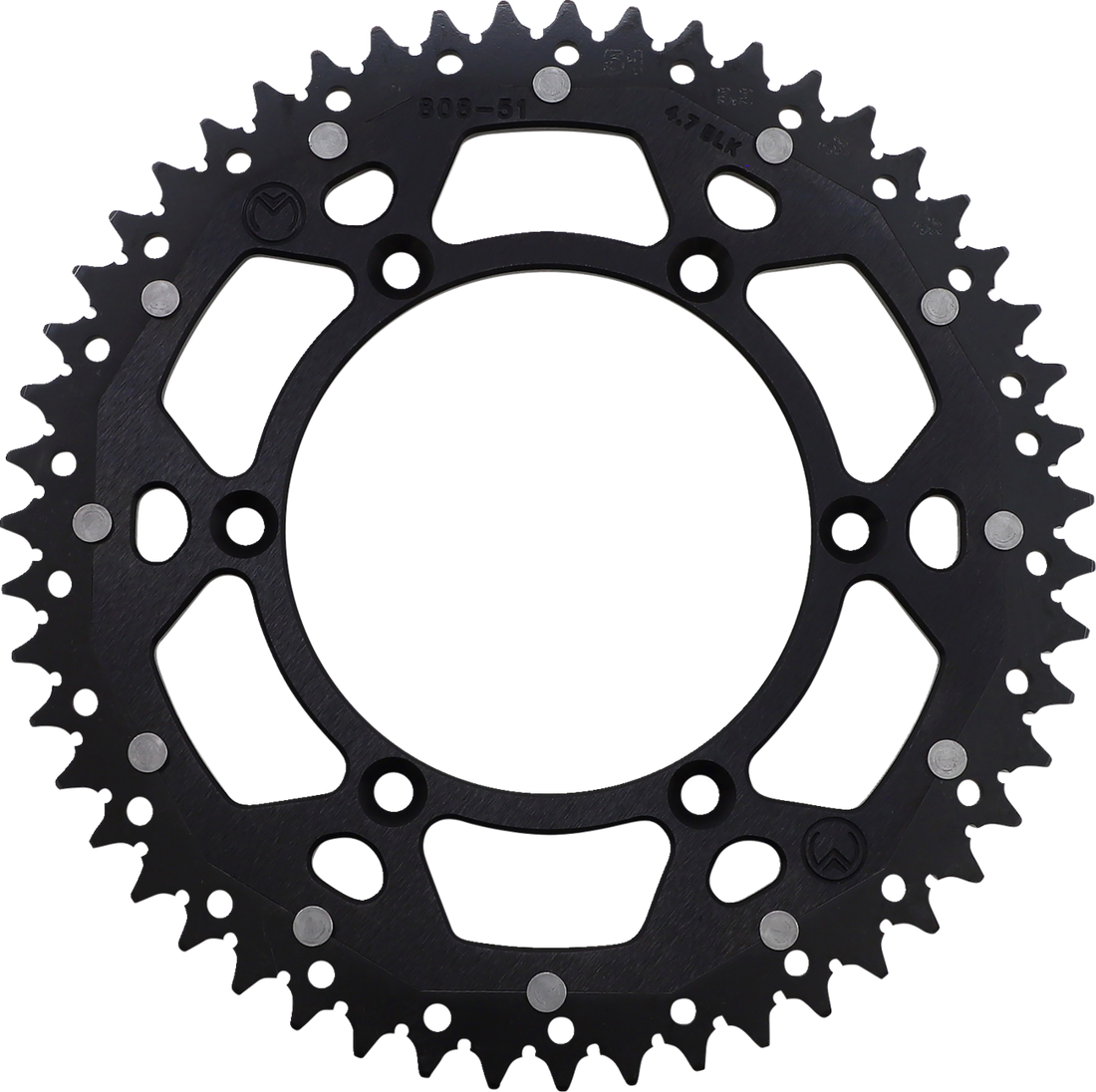 MOOSE RACING Dual Sprocket Black 51 Tooth