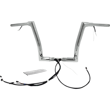 FAT BAGGERS INC. Handlebar Kit Flat Top 12" Chrome 601312