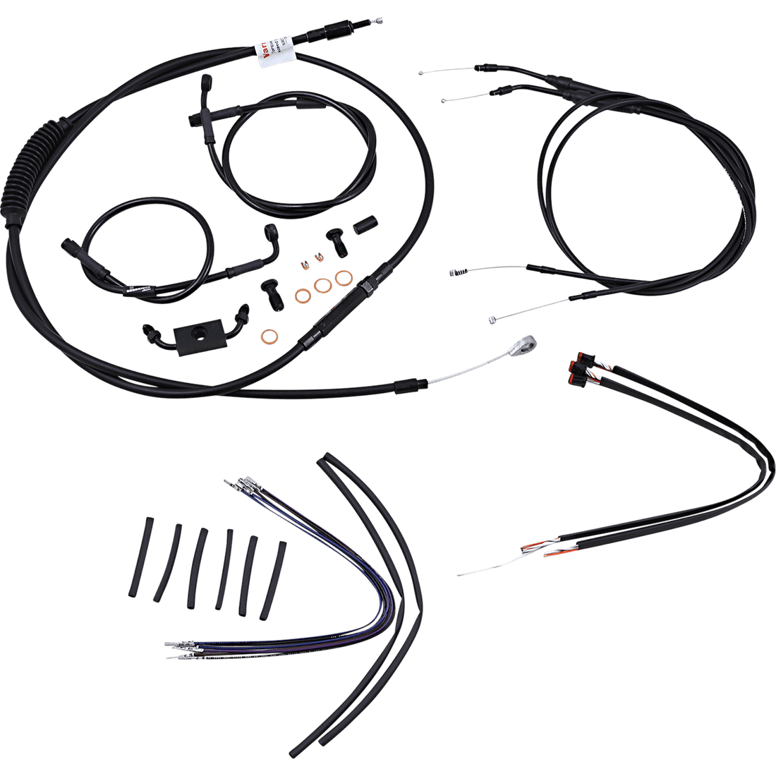 BURLY BRAND Control Kit 16" Ape Hanger Handlebars ABS B301123