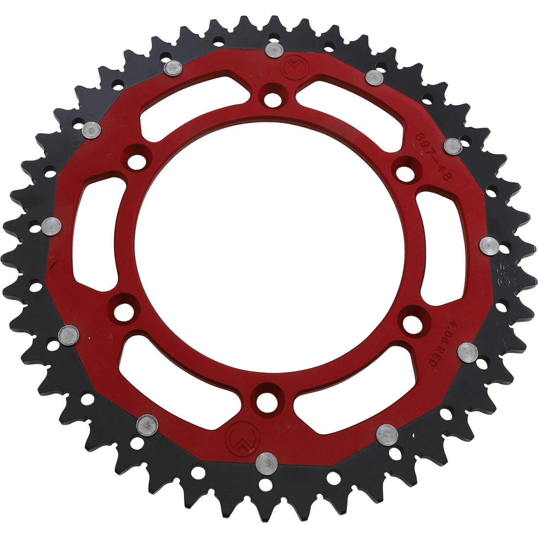 MOOSE RACING Dual Sprocket Red 48 Tooth