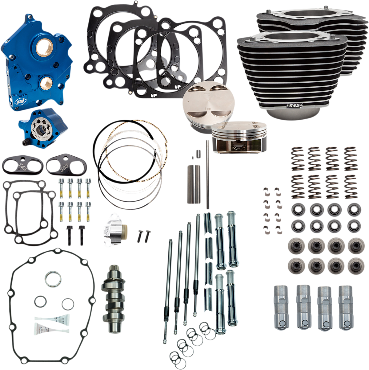 S&S CYCLE 124" Power Package Engine Performance Kit Chain Drive 3101050B