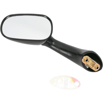 EMGO Mirror Side View Oval Black Left