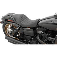 DRAG SPECIALTIES 3/4 Solo Seat Low Diamond Stitch FXD/FLD '06-'17