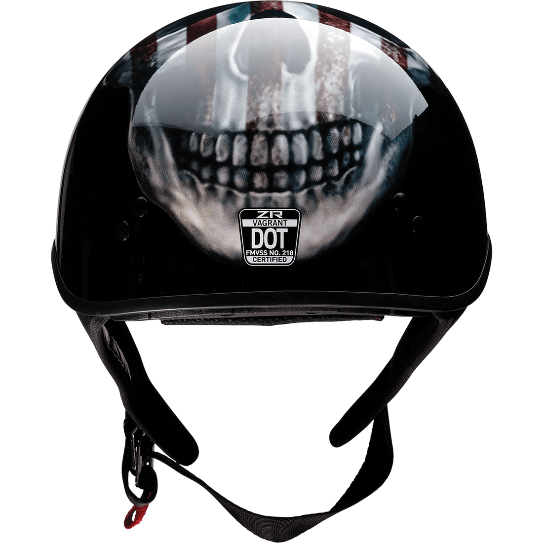 Z1R Vagrant Helmet USA Skull Black XS