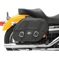 SADDLEMEN Drifter Saddlebags with Shock Cutaway Black 35010576