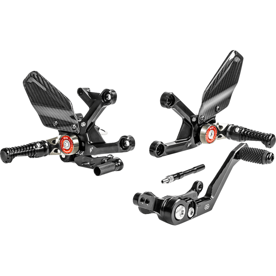 GILLES TOOLING MUE2 Rearset Black Honda MUE2H02B