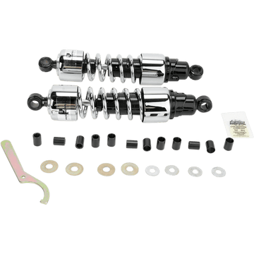 PROGRESSIVE SUSPENSION Shocks 412 Cruiser Series Chrome 13" Standard/Heavy Duty 4124221C