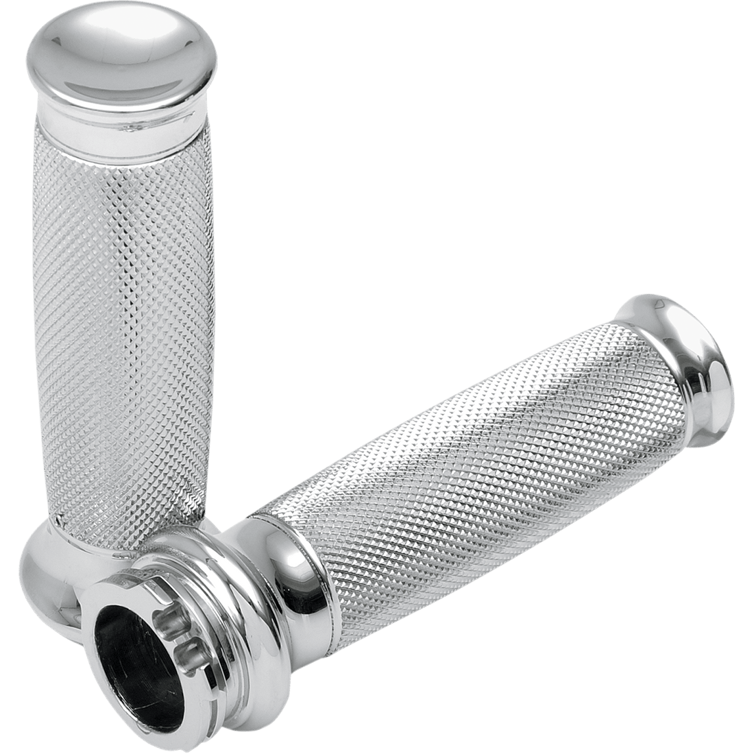 TODD'S CYCLE Grips Vice Knurled Chrome VGK1