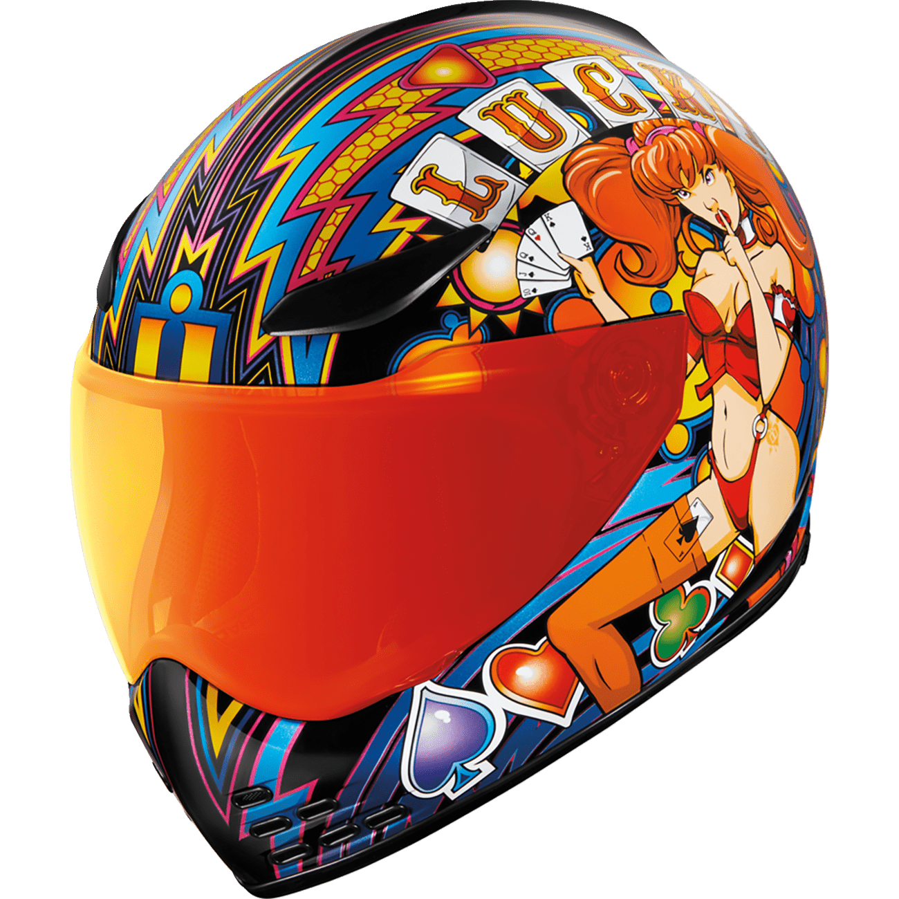 ICON Domain™ Helmet Lucky Lid 4 Red XS