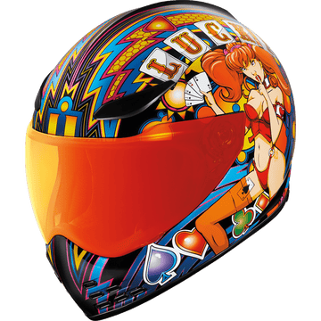 ICON Domain™ Helmet Lucky Lid 4 Red XS