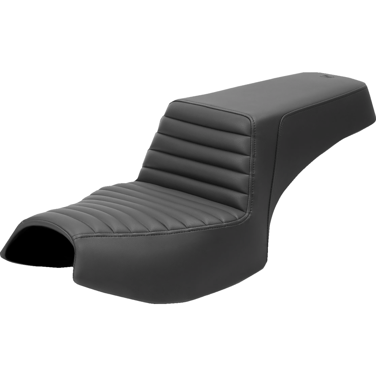 SADDLEMEN Step-Up Seat Front Tuck-n'-Roll/Rear Smooth Black Challenger I2006171