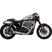 VANCE & HINES 2-into-1 Upsweep Exhaust System Brushed Stainless Steel 27327