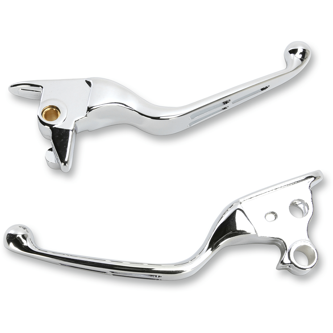 DRAG SPECIALTIES Levers Slotted Chrome