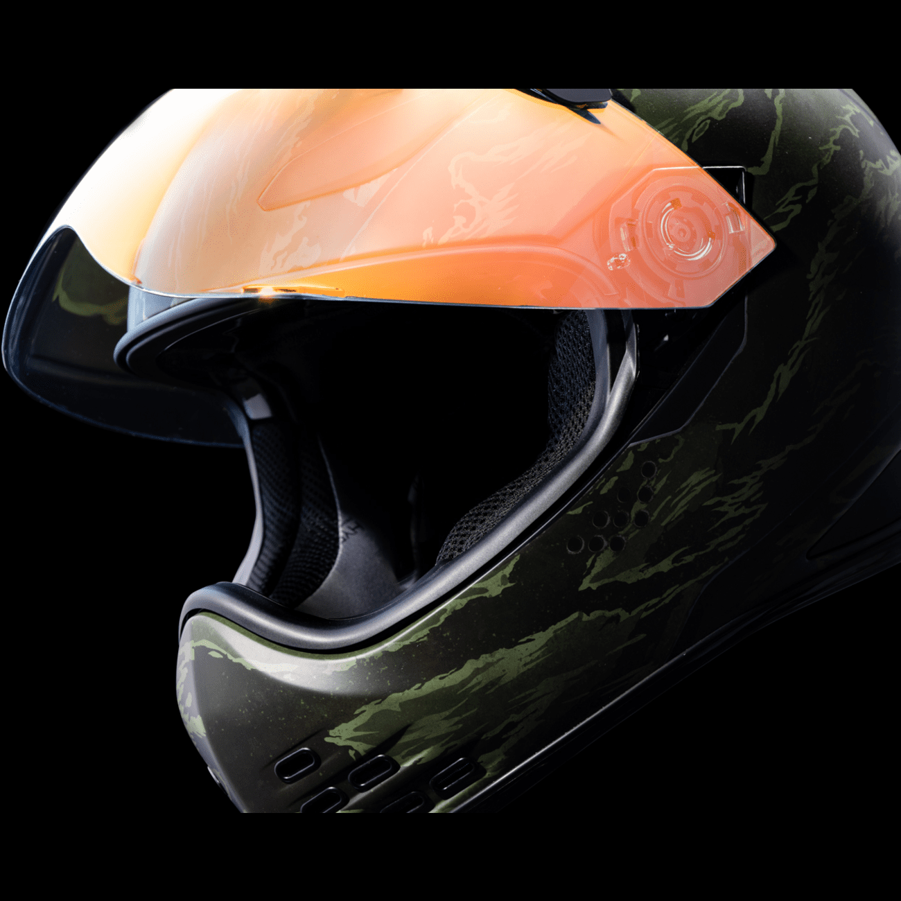 ICON Domain™ Helmet Tiger's Blood Green 2XL