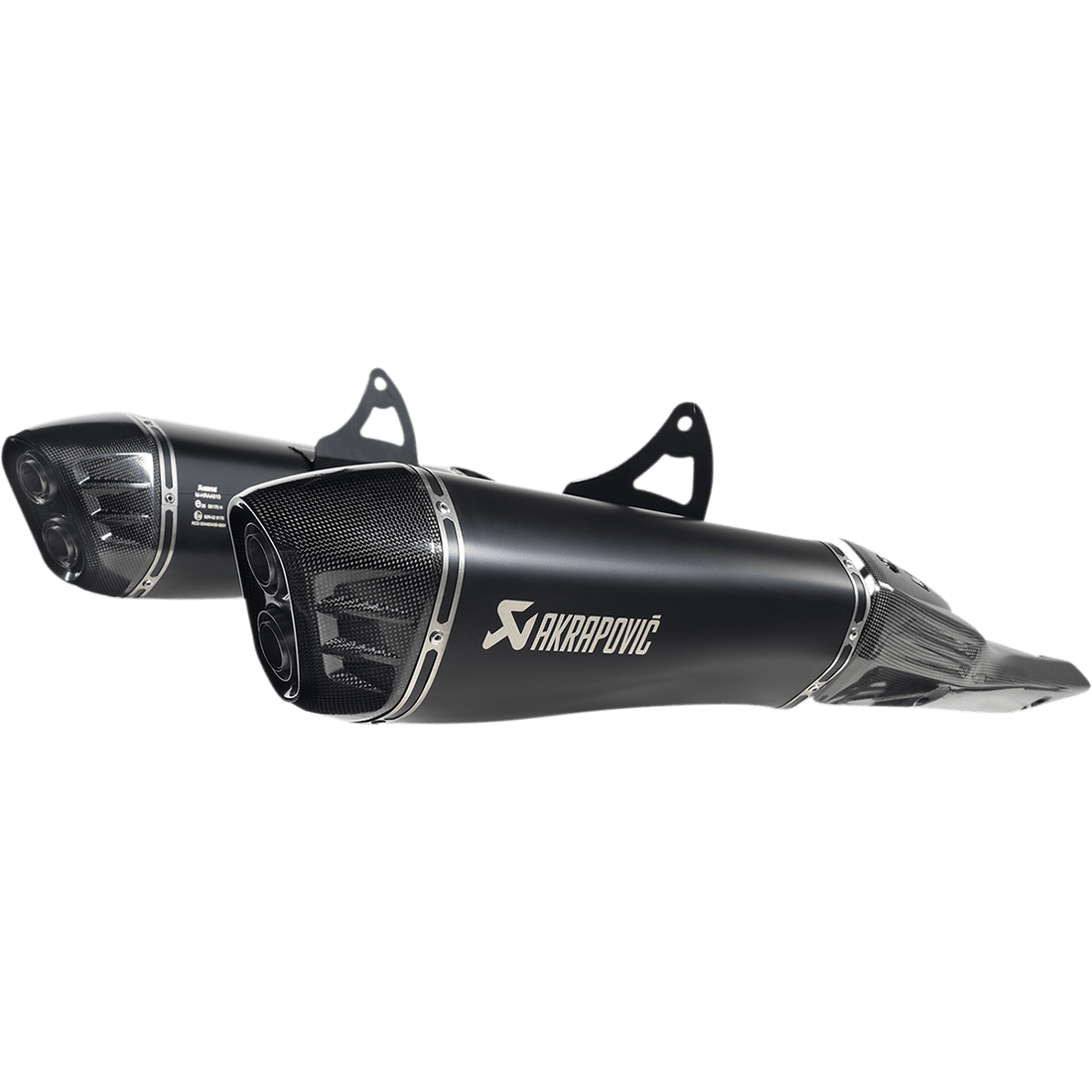 AKRAPOVIC Slip-On Series Muffler Titanium/Carbon Fiber Black SS13SO4HRAATBL