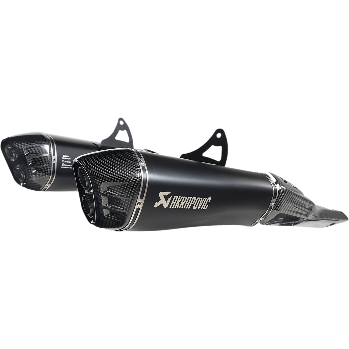 AKRAPOVIC Slip-On Series Muffler Titanium/Carbon Fiber Black SS13SO4HRAATBL