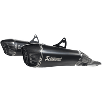 AKRAPOVIC Slip-On Series Muffler Titanium/Carbon Fiber Black SS13SO4HRAATBL