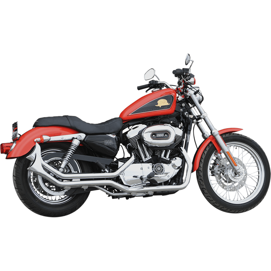 PAUGHCO Side by Side Upsweep Exhaust System Chrome 7193SBS