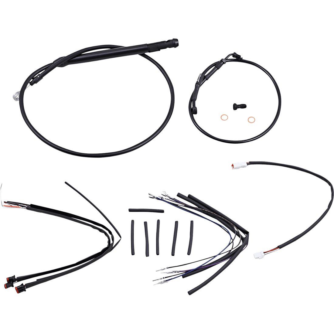 BURLY BRAND Control Kit 12" Ape Hanger Handlebars B301254