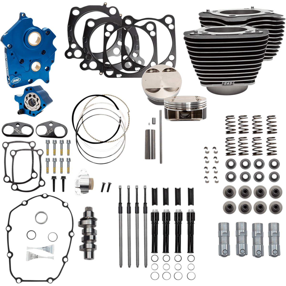 S&S CYCLE 124" Power Package Engine Performance Kit Chain Drive 3101054B