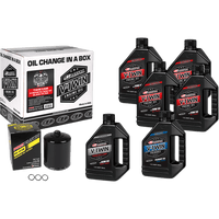 MAXIMA RACING OIL Twin Cam Synthetic 20W-50 Oil Change Kit Black Filter 90119016PB