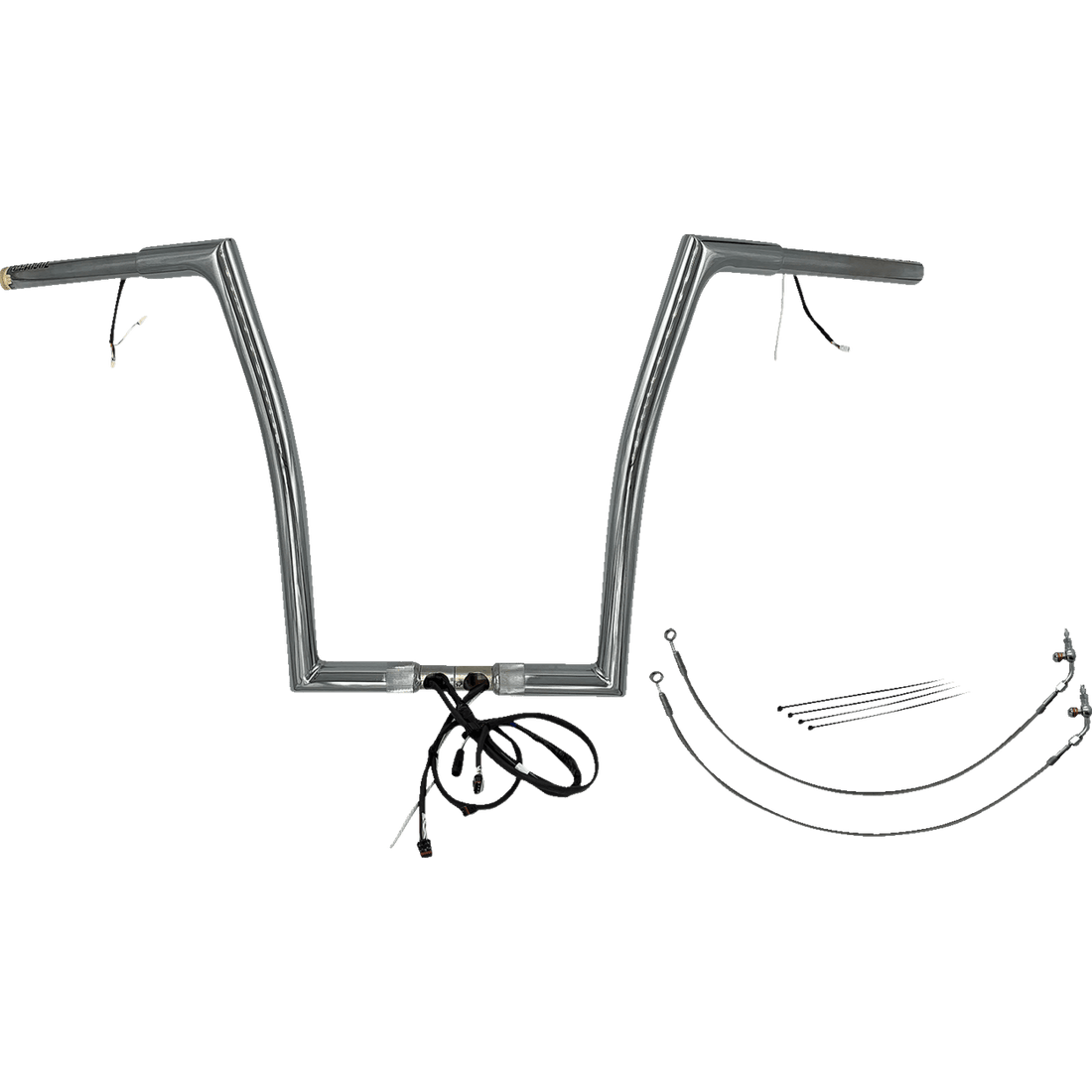 FAT BAGGERS INC. Handlebar Kit Flat Top 16" Chrome 702916