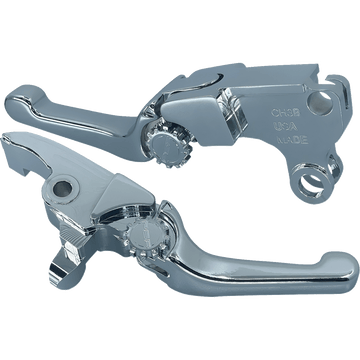 PSR Lever Set Anthem Harley Davidson Short Chrome