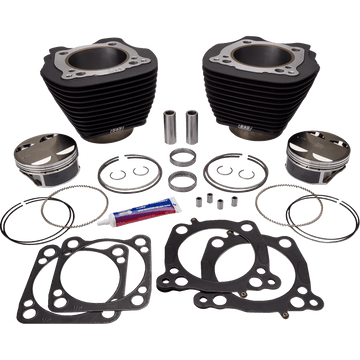 S&S CYCLE 128" Big Bore Cylinder Kit M8 Black