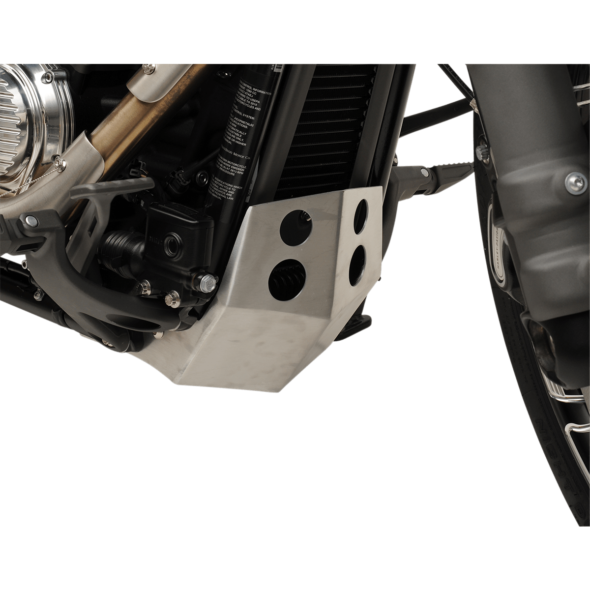 SPEED MERCHANT Skid Plate Aluminum Softail SMSTSPBR