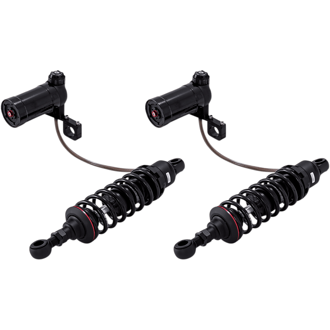 PROGRESSIVE SUSPENSION 990 Series Shocks with Remote Reservoir Black Standard 12" 9902001