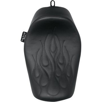 DANNY GRAY Buttcrack™ Solo Seat Black Flame Stitched FXD '06-'17 22603F