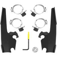 MEMPHIS SHADES Batwing Mounting Kit Black FXDL MEB2016