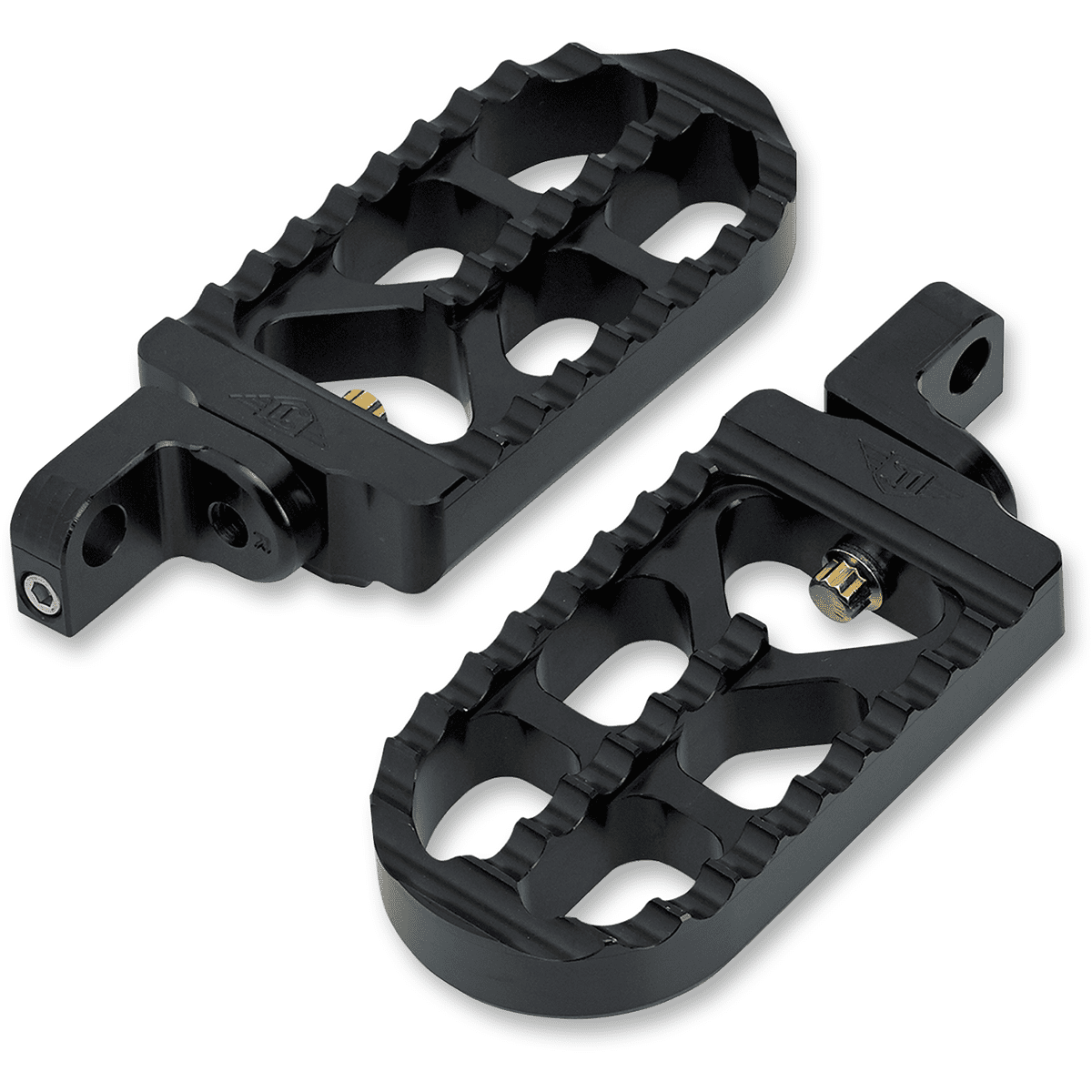 JOKER MACHINE Adjustable Serrated Long Footpegs Black XL 08563B