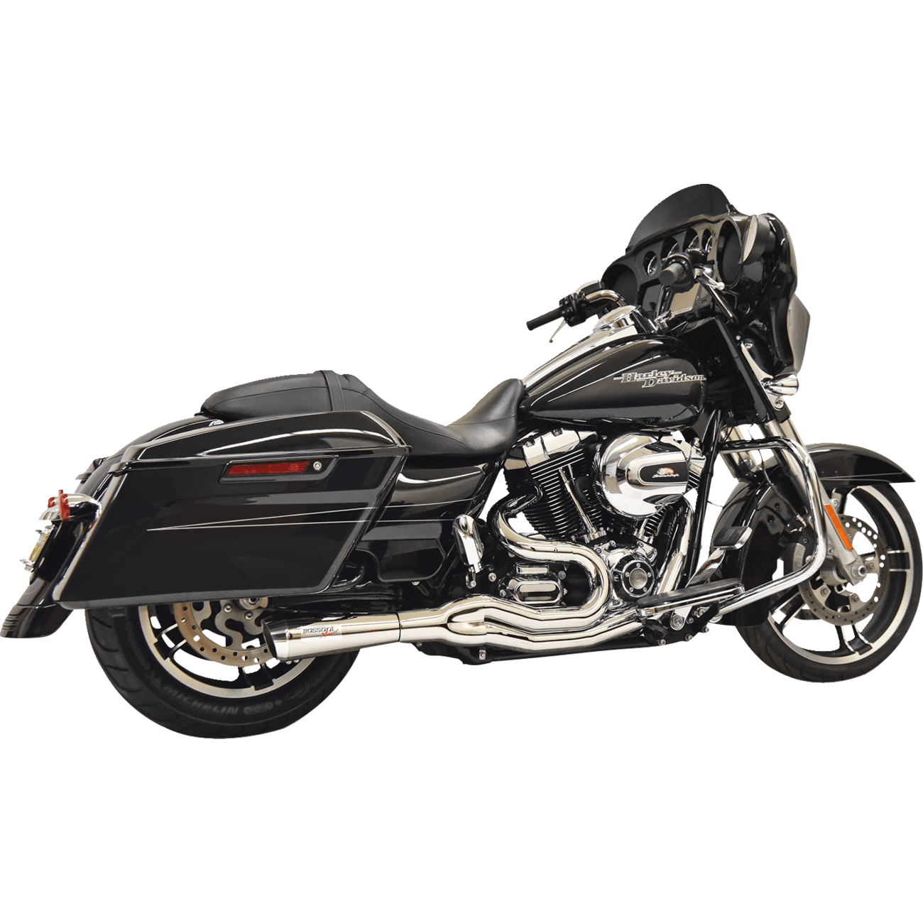 BASSANI XHAUST 2:1 Exhaust Chrome 1F61C