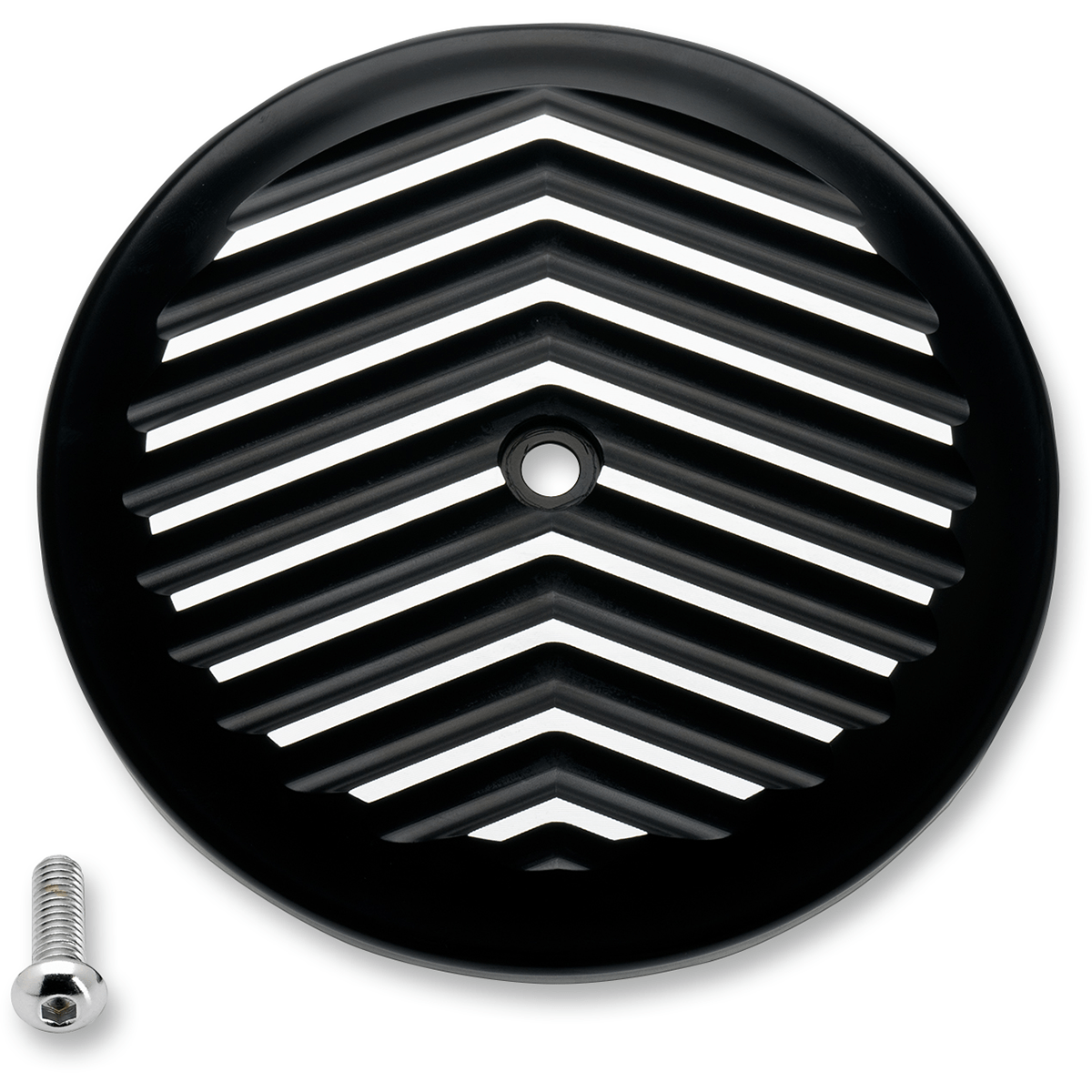 JOKER MACHINE VT Air Cleaner Cover V-Fin Black/Silver 022242