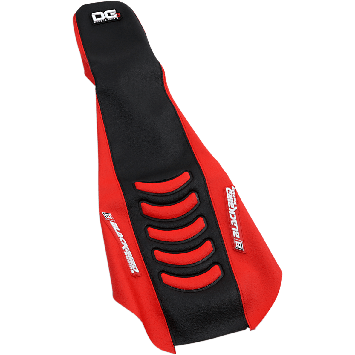 BLACKBIRD RACING Double Grip 3 Seat Cover Black/Red CR