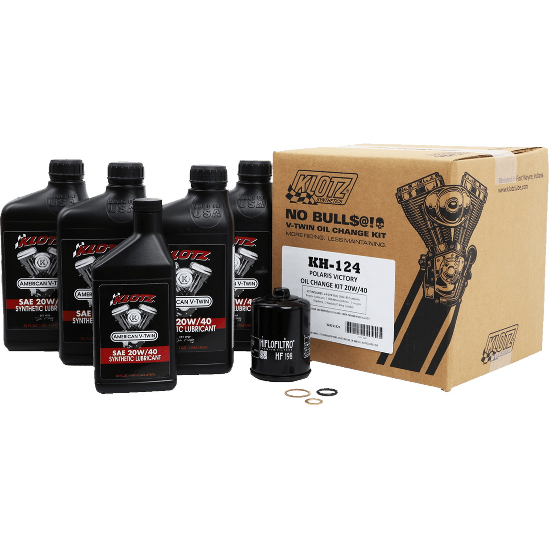 KLOTZ OIL Oil Change Kit Victory 20W/40 KH124