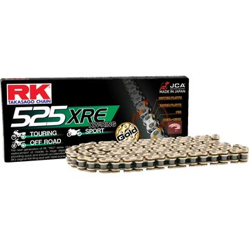 RK 525 XRE Drive Chain 108 Links Gold GB525XRE108