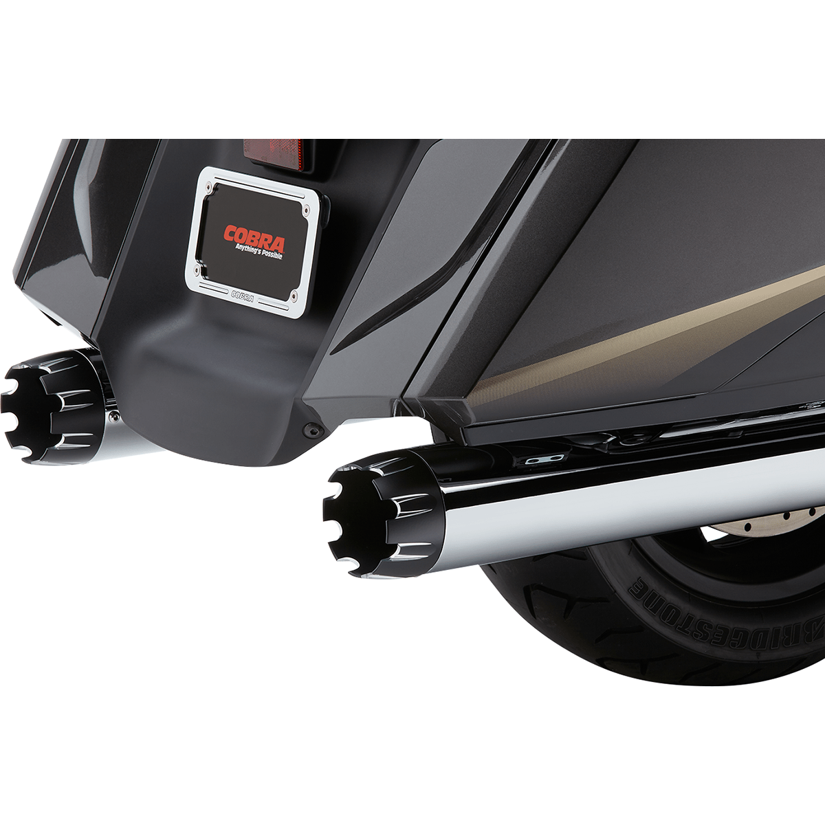 COBRA Dual Cut Mufflers Chrome 1219