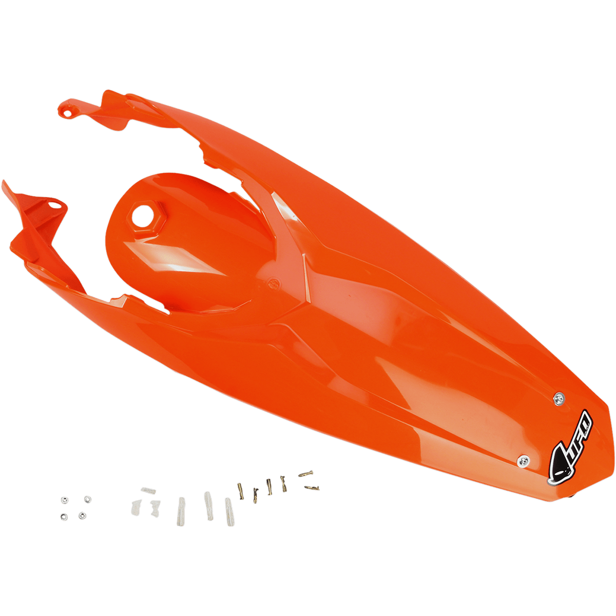 UFO Enduro Rear Fender with Light '98-'20 KTM Orange