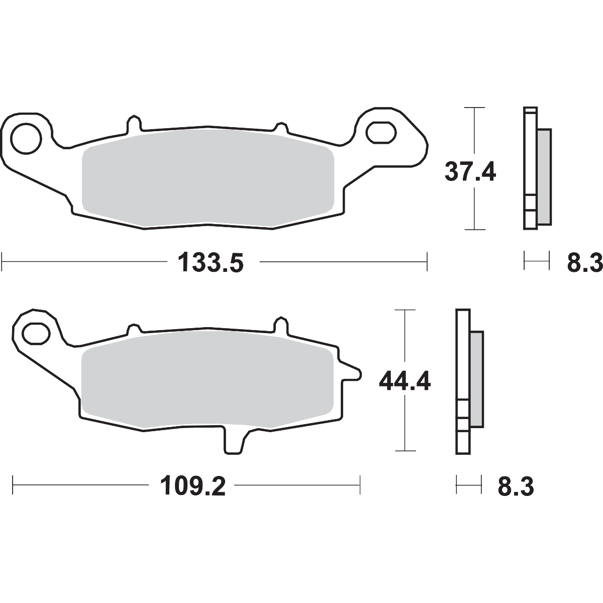 SBS HS Brake Pads V-Strom 705HS