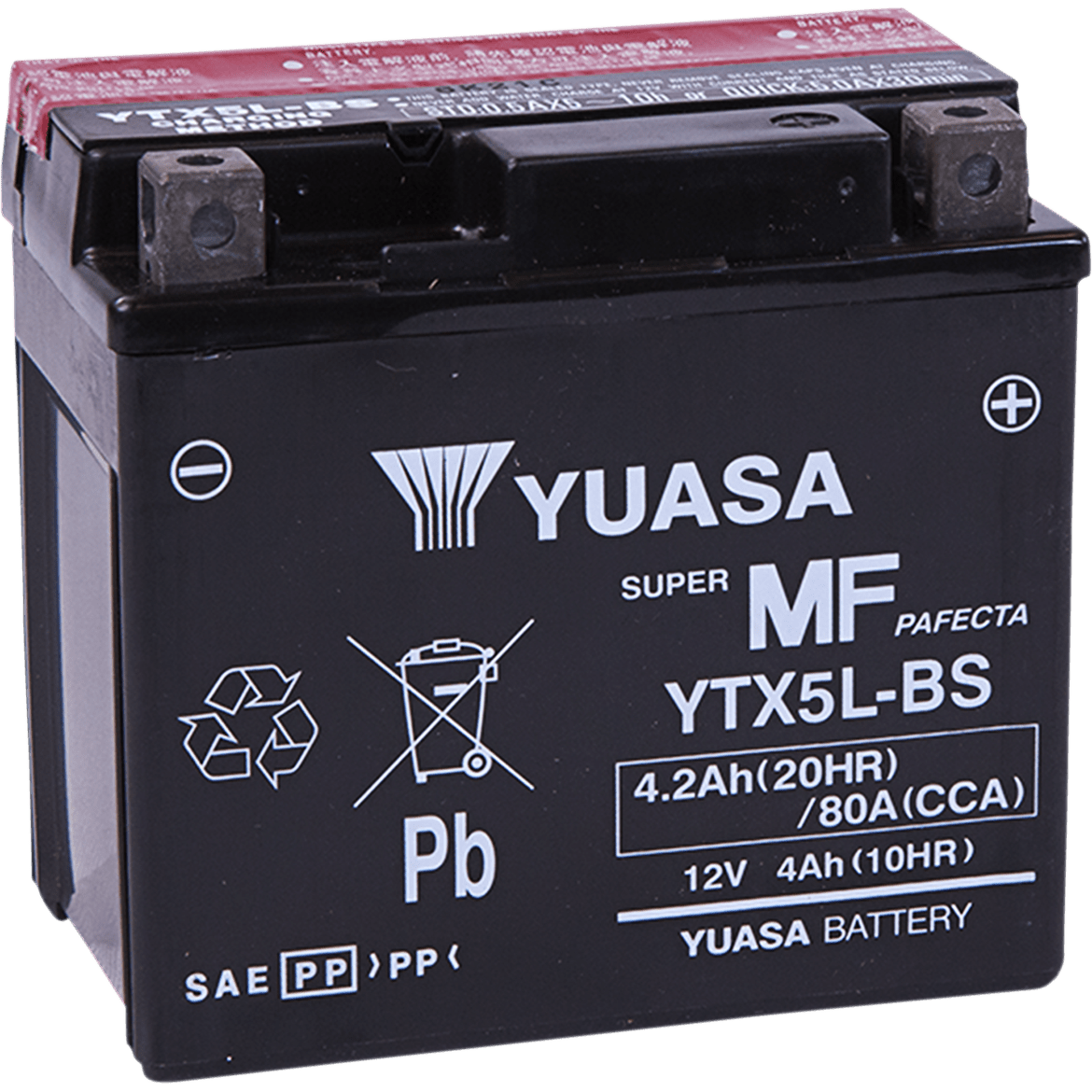 YUASA AGM Battery YTX5L-BS .24 L