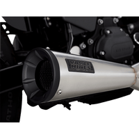 VANCE & HINES 2-into-1 Upsweep Exhaust System Brushed Stainless Steel 27325