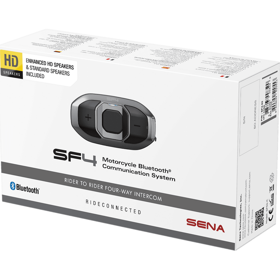 SENA SF4 Bluetooth Headset 4-Way Dual Speakers SF402