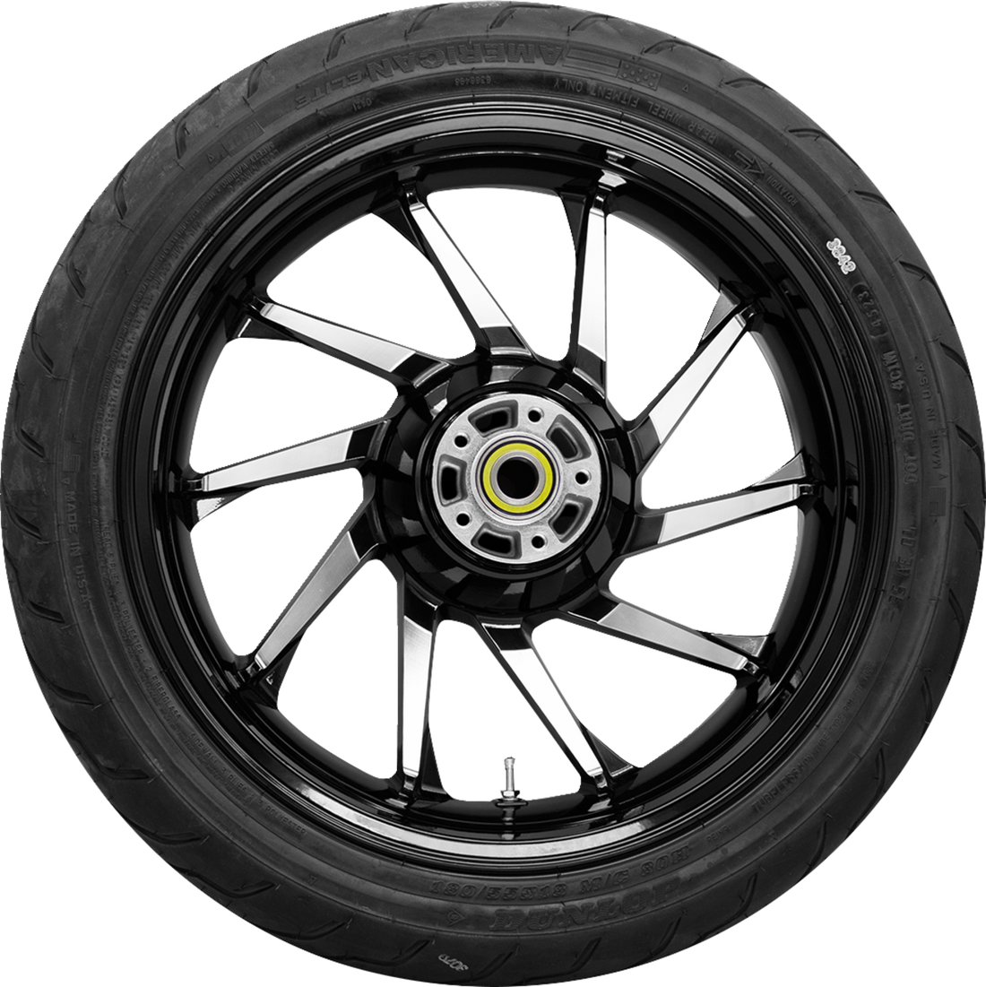 COASTAL MOTO Hurricane Rear Wheel Black Cut (18") | Dunlop Tire (180/55B18)