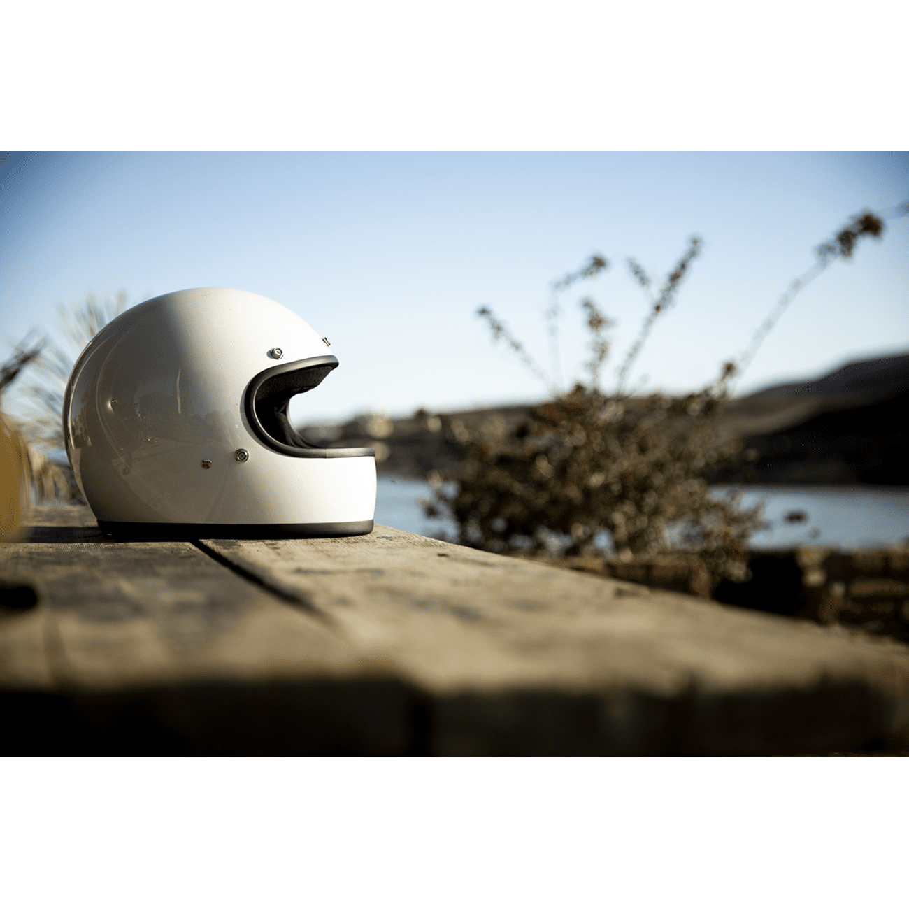 BILTWELL Gringo Helmet Gloss White Medium 1002517103